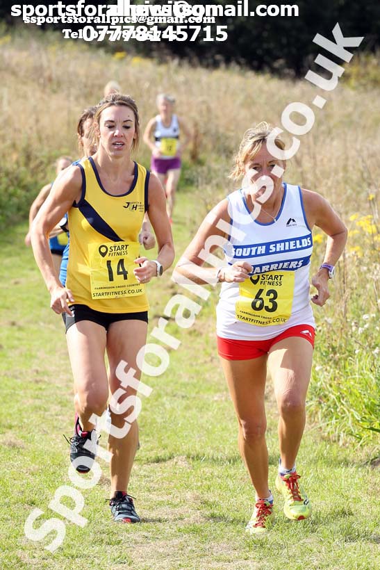 Senior womens relay 2019 Sunderland Harriers Open Cross Country. Photo:  David T. Hewitson/Sports for All Pics